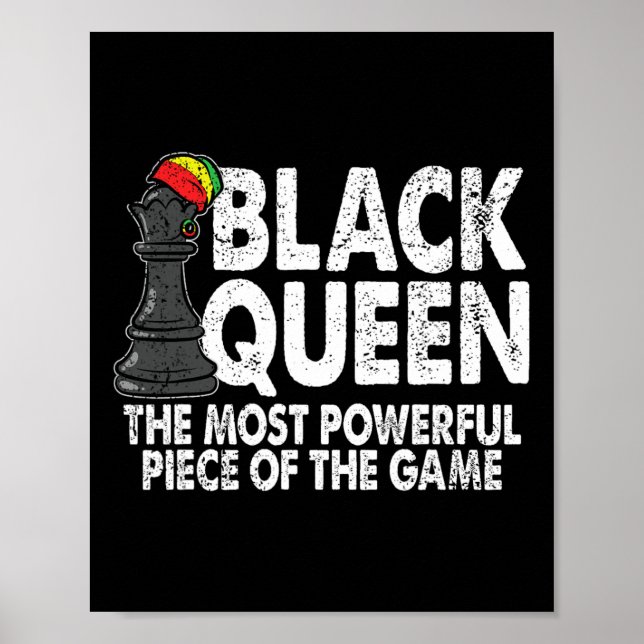 Póster Reina negra La pieza más poderosa Historia negra (Frente)