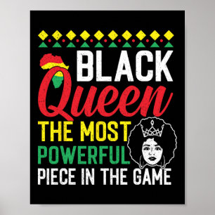 Póster Reina negra La pieza más poderosa Historia negra