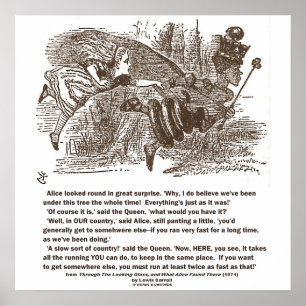 Póster Reina roja de Alicia todo el funcionamiento usted