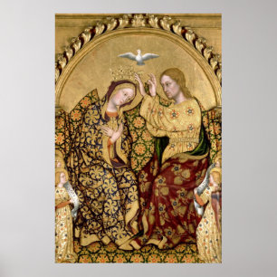Póster reina santa del saludo
