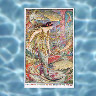 Póster Reina sirena de los peces