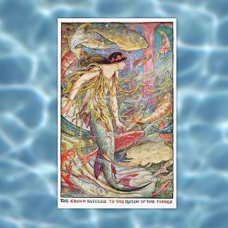 Póster Reina sirena de los peces
