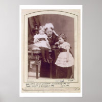 Reina Victoria (1819-1901) con sus nietos,