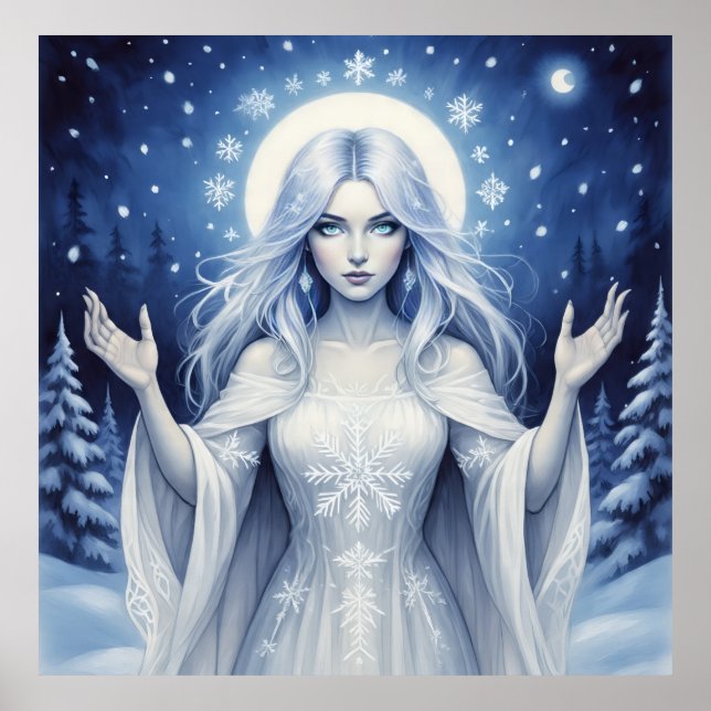 Póster ReinaDeLaNievePlata (Frente)