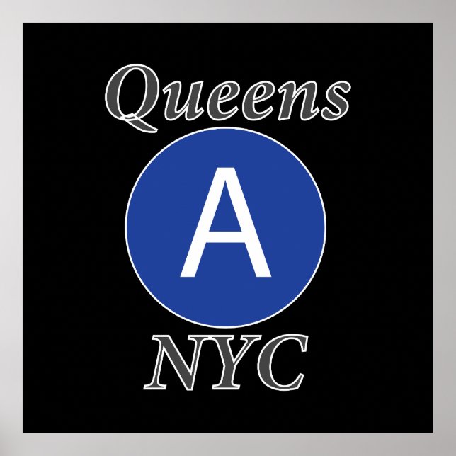 Póster Reinas tren A de NYC (Frente)