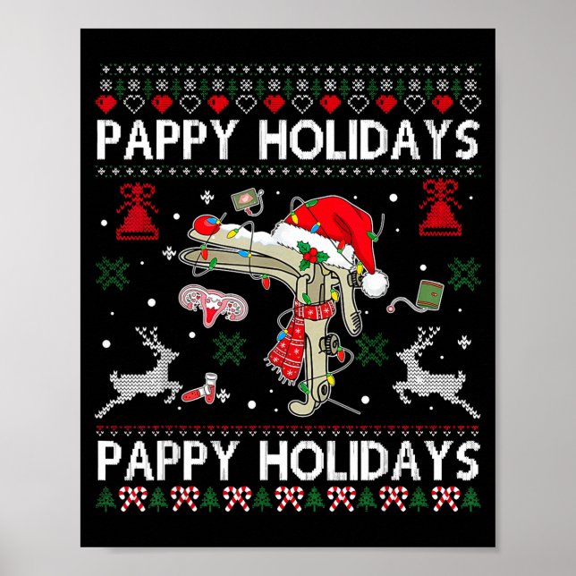 Póster Reindeer Speculum Obgyn Nurse Ugly Christmas Obste (Frente)