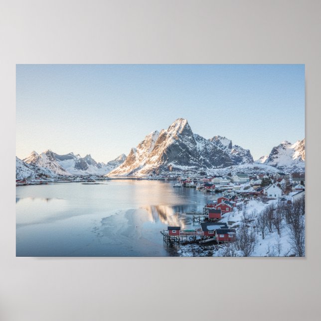 Póster Reine Lofoten Noruega (Frente)