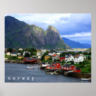 Póster Reine, Noruega
