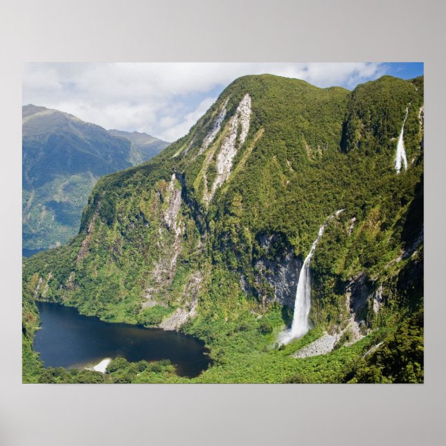 Póster Reino de Campbells, dudoso sonido, Fiordland (Frente)
