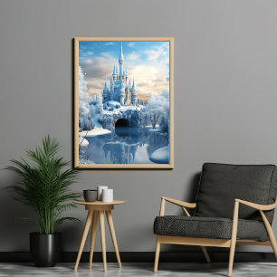 Póster Reino de Frosty: poster del castillo de Grand Ice