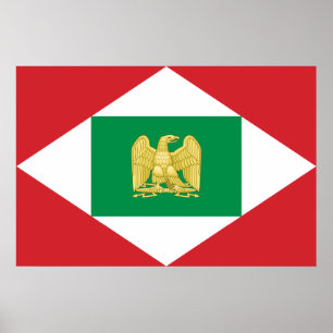 Póster Reino napoleónico bandera de Italia, Italia