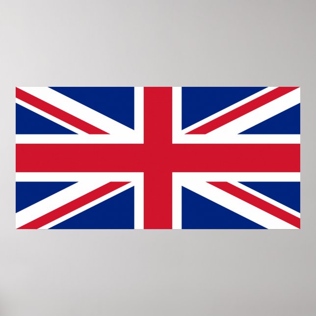Póster Reino Unido (Bandera Británica) (Union Jack) (Rein (Frente)