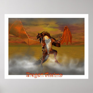 Póster Reinos Dragones