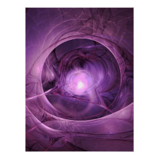 Póster Reinos Púrpura Diseño Abstracto