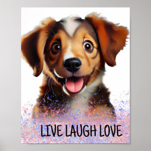 Póster reír vivo