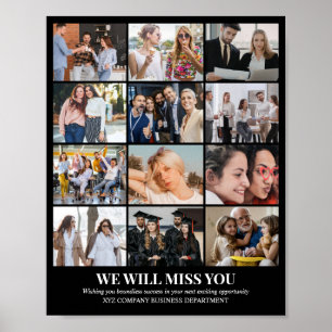 Póster Rejilla de Collage de Fotos Personalizado 12 Fotos
