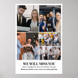 Póster Rejilla de Collage de Fotos Personalizado 5 Fotos