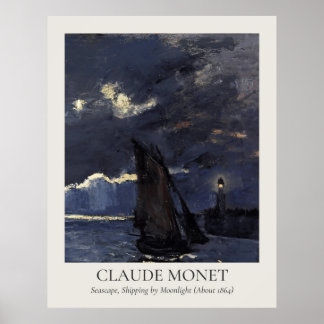 Póster Relación Claude Monet Vintage Wall Art 11x14