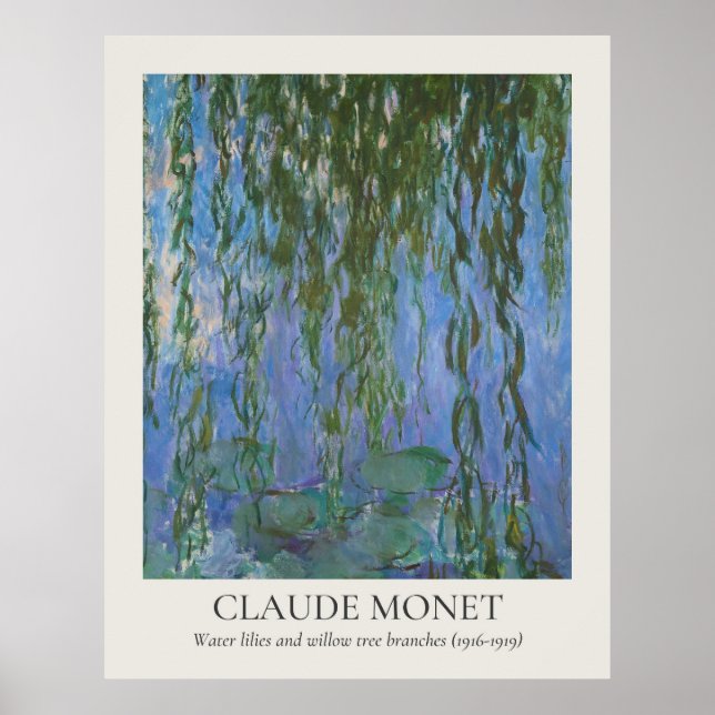 Póster Relación Claude Monet Vintage Wall Art 11x14 (Frente)