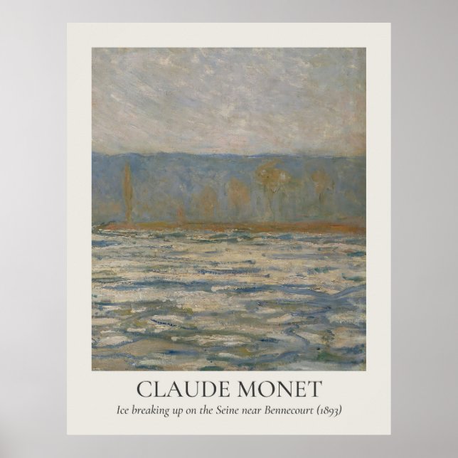 Póster Relación Claude Monet Vintage Wall Art 11x14 (Frente)