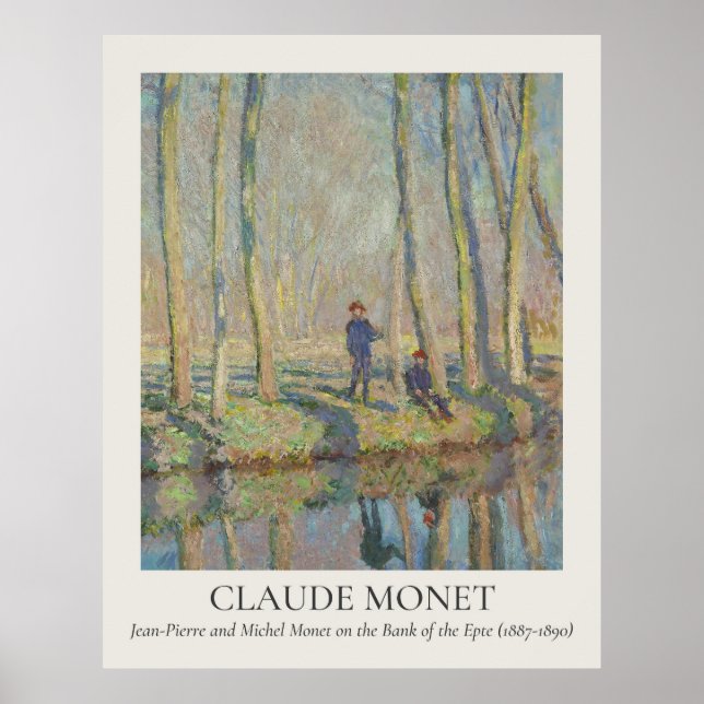 Póster Relación Claude Monet Vintage Wall Art 11x14 (Frente)
