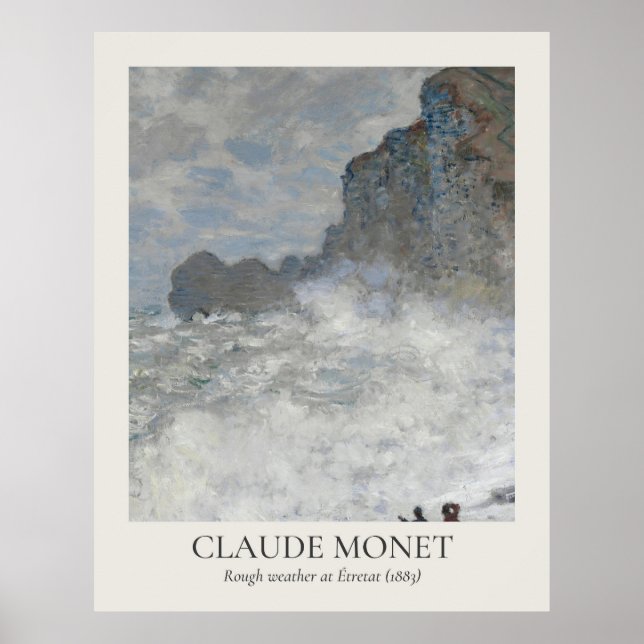 Póster Relación Claude Monet Vintage Wall Art 11x14 (Frente)