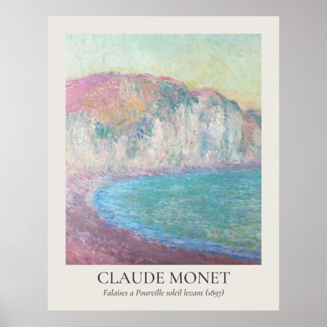 Póster Relación Claude Monet Vintage Wall Art 11x14 (Frente)