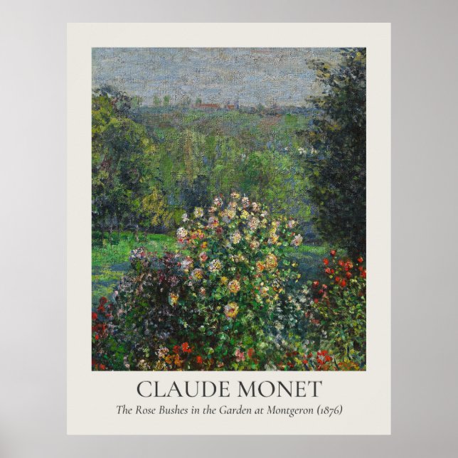 Póster Relación Claude Monet Vintage Wall Art 11x14 (Frente)