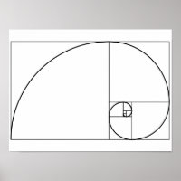 Relación de oro espiral fibonacci