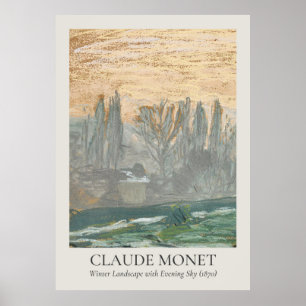 Póster Relación ISO de Claude Monet Vintage Wall Art