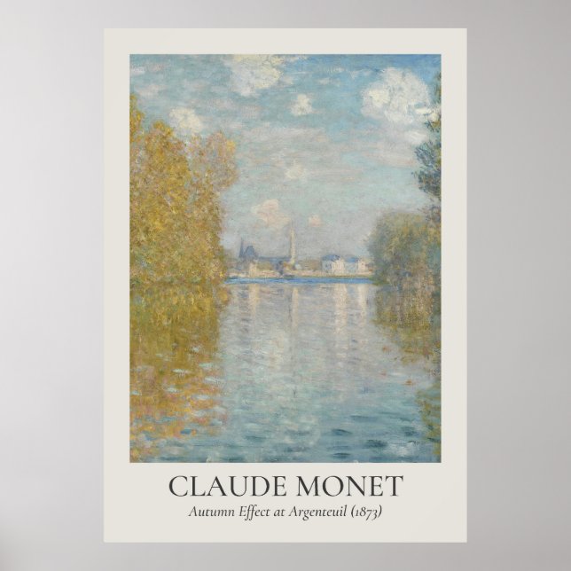 Póster Relación ISO de Claude Monet Vintage Wall Art (Frente)