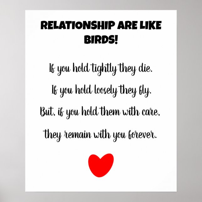 Póster Relaciones besar amor (Frente)