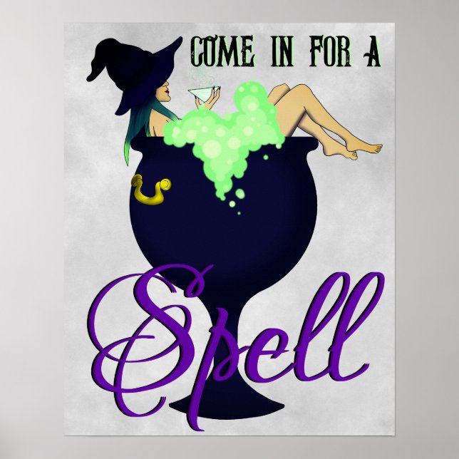 Póster Relajación del baño de Cauldron (Frente)