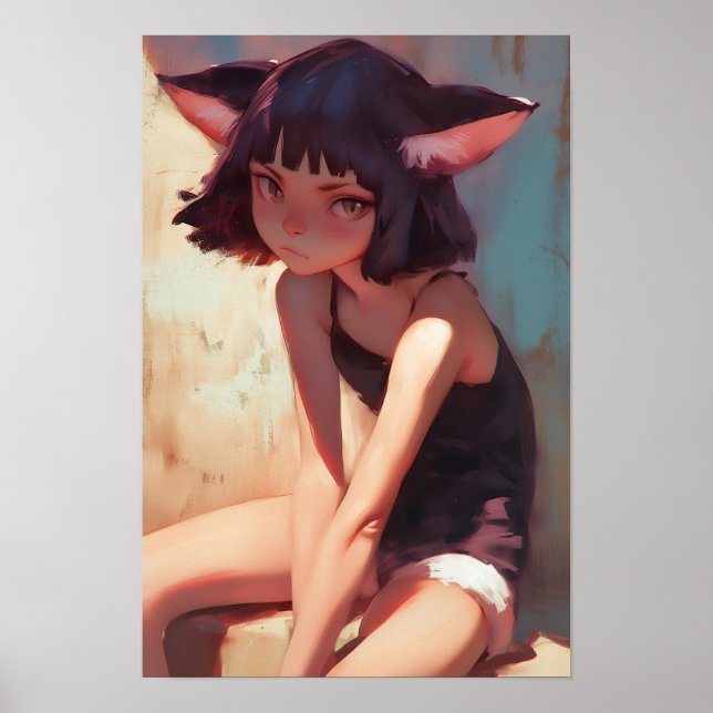 Póster Relajación del Gato del Antrón (Frente)