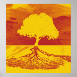 Póster Relajación en el árbol de la vida