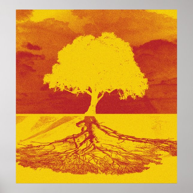 Póster Relajación en el árbol de la vida (Frente)