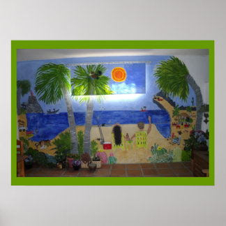 Póster Relajación en la playa (el conjunto)