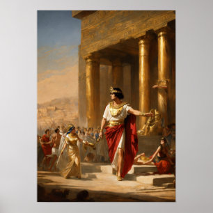 Póster Relajación real: Cleopatra con pintura de gemelos