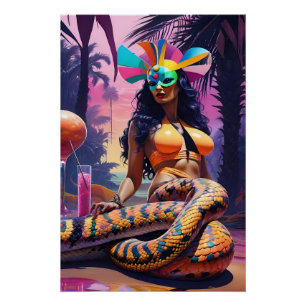 Póster Relajándose junto a las aguas del Serpentine