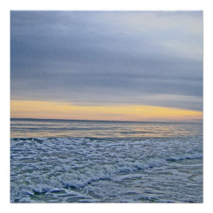 Póster Relajante puesta de sol en el mar