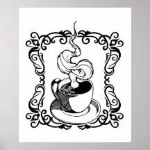 Relajarse con una copa caliente de café