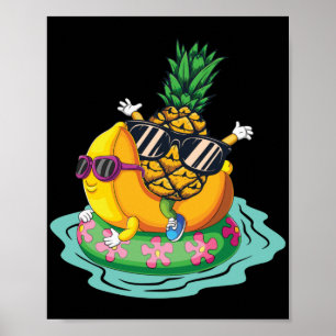 Póster Relájate en verano en Guay Pineapple Banana