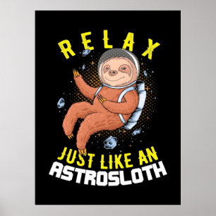 Póster Relájate Igual Que Un Astronauta