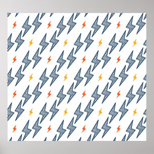 Póster Relámpago de pernos sin soldadura