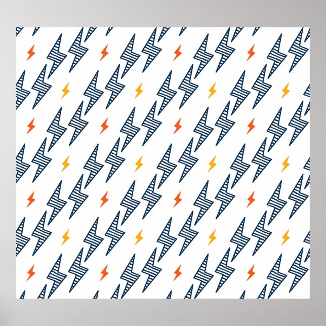 Póster Relámpago de pernos sin soldadura (Frente)