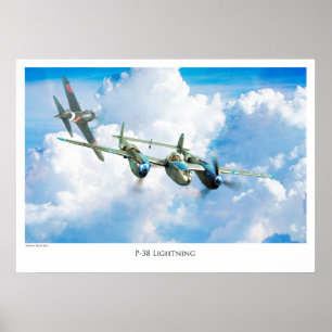 Póster Relámpago P-38