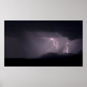 Póster Relámpagos del desierto