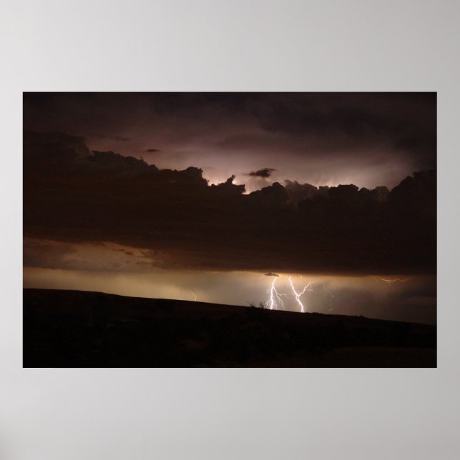 Póster Relámpagos en Boulder (Frente)