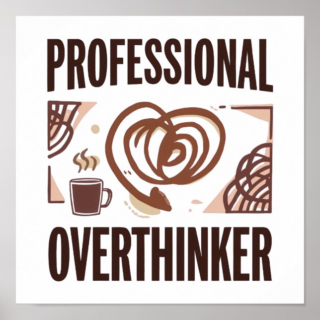 Póster Relatable Anxiety and Chaos Humor (Frente)