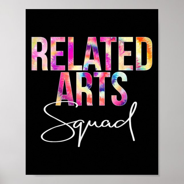 Póster Related Arts Squad Tie Dye Back To School Apprecia (Frente)